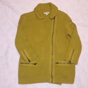 Gap asymmetric zippered sweater size M